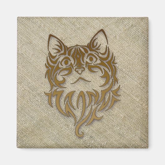 Rohseide für Kätzchen Magnet (Vorne)