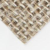 Rohstoffe: Naturtexturiertes Gewebe. Fleecedecke (Ecke)