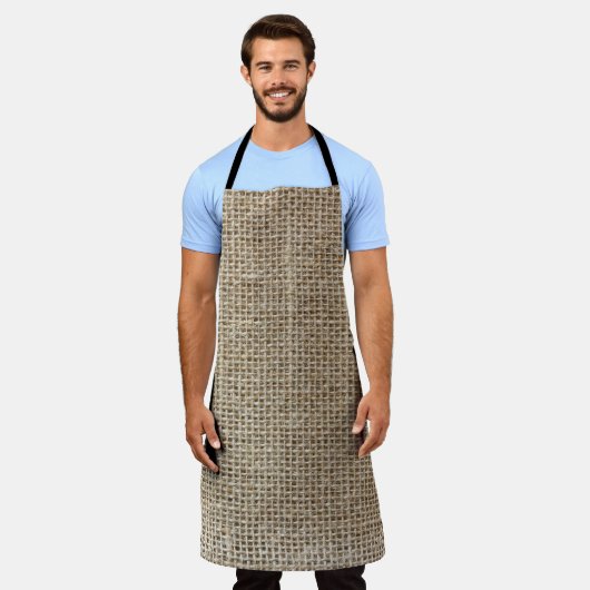 Rohstoffe: Naturtexturiertes Gewebe. Schürze (Getragen)