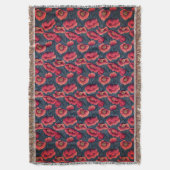 Rohter Mohn Decke (Vorderseite Vertikal)