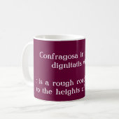 Rohweg führt zu Größe - Seneca Zitat Kaffeetasse (Vorderseite Links)