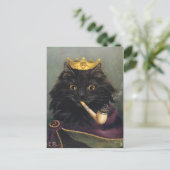 Roi Chat Postkarte (Stehend Vorderseite)