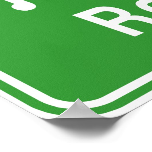 Roi Et Ahead ⚠ Thai Highway Traffic ⚠ Poster (Ecke)