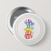 ROINBOW CANDY Round Button Button (Vorne & Hinten)