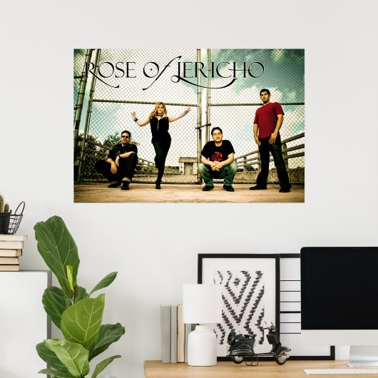 ROJ Band Chain Link Fence Poster (Heimbüro)