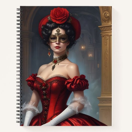 Roja Mascarada Notizblock (Vorderseite)