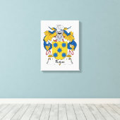 Rojas Familienwappen Leinwanddruck (Insitu (Holzboden))