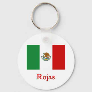 Rojas mexikanische Flagge Schlüsselanhänger