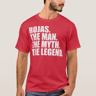 Rojas Rojas Familienname Rojas Nachname Rojas Roja T-Shirt