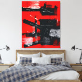 Rojo #103 leinwanddruck (Insitu (Schlafzimmer))