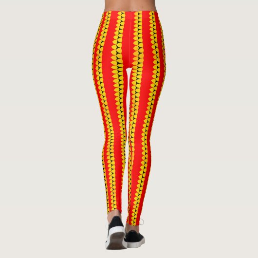 Rojo y Amarillo Leggings (Rückseite)