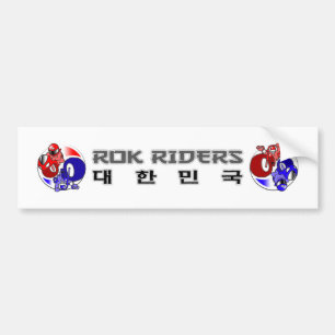 ROK Reiter-Autoaufkleber (Klein Gedrucktes) Autoaufkleber