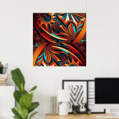 RokcloneDesigns 2024 Art Intelligence Alien Serie Poster (Heimbüro)