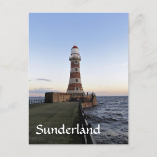 Roker Lightausem, Sunderland Postkarte