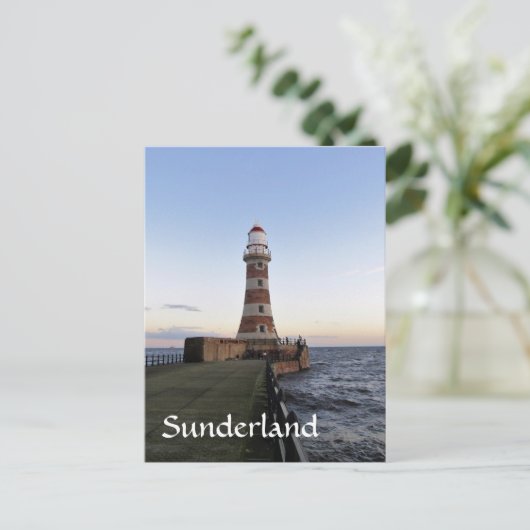Roker Lightausem, Sunderland Postkarte (Stehend Vorderseite)