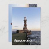 Roker Lightausem, Sunderland Postkarte (Vorne/Hinten)