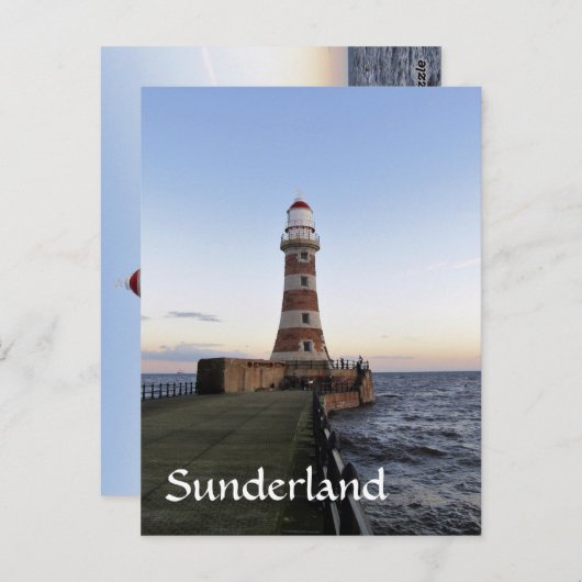 Roker Lightausem, Sunderland Postkarte (Vorne/Hinten)