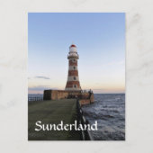 Roker Lightausem, Sunderland Postkarte (Vorderseite)
