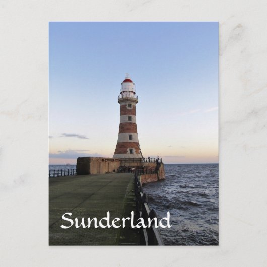 Roker Lightausem, Sunderland Postkarte (Vorderseite)