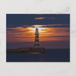 Roker Lighthouse Postcard Postkarte