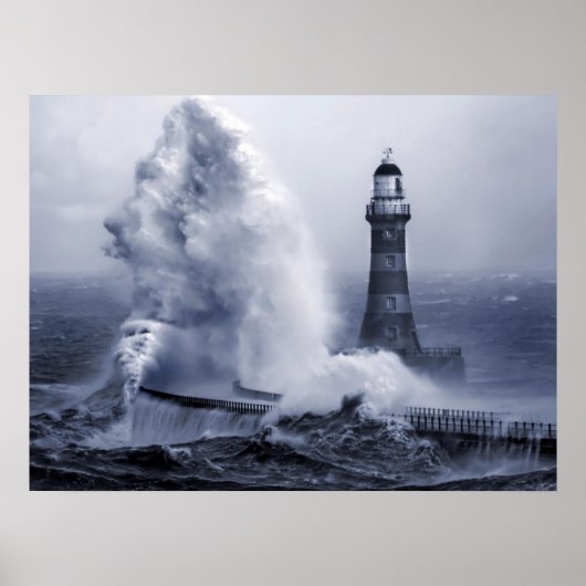 Roker Lighthouse Print Poster (Vorne)