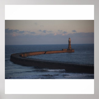 Roker Pier Sunderland Print Poster
