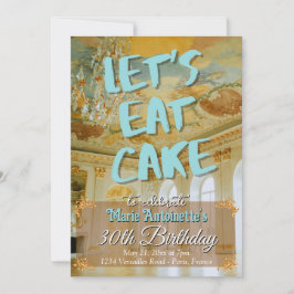 Rokoko Ästhetische Geburtstagspartei Marie Antoine Einladung