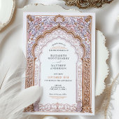 Rokoko Baroque Gold Arch Wedding Verziert Detectio Einladung