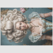 Rokoko Beauty Decoupage Paper - Opulent Gown Seidenpapier (Vorderseite)