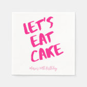 Rokoko Birthday Party Marie Antionette Bold Custom Serviette (Vorderseite)