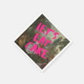 Rokoko Birthday Party Marie Antionette Bold Pink Serviette (Ecke)