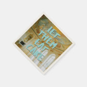 Rokoko Birthday Party Marie Antoinette Bold Blue Serviette (Ecke)