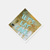 Rokoko Birthday Party Marie Antoinette Bold Blue Serviette (Ecke)