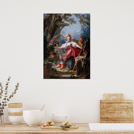 Rokoko Blind-Man's Buff Masterpiece Poster (Küche)