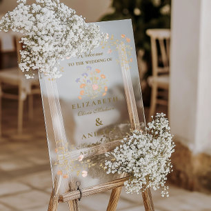 Rokoko Blumenantik Acrylschild