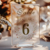 Rokoko Blumenantik Acrylschild