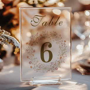 Rokoko Blumenantik Acrylschild