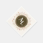 Rokoko Blumenantik Serviette (Ecke)