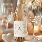 Rokoko Blumenantik Weinetikett