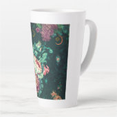 Rokoko Blumendekoration Latte Tasse (Rechte Ecke)