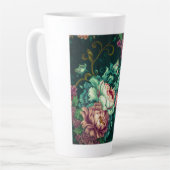 Rokoko Blumendekoration Latte Tasse (Linke Ecke)
