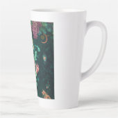 Rokoko Blumendekoration Latte Tasse (Rechts)