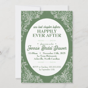 Rokoko Bridal Dusche Einladung   Garten Vintag