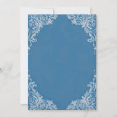 Rokoko Bridal Dusche Einladung | Vintages Barock (Rückseite)