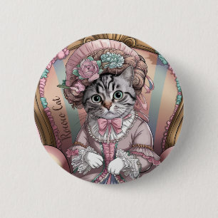 Rokoko Cat Button