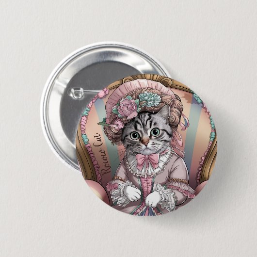 Rokoko Cat Button (Vorne & Hinten)