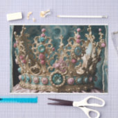 Rokoko Crown Up Nah Decoupage Seidenpapier (Handwerk)