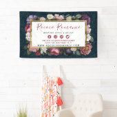 Rokoko Damask & elegante Werbung für Blumen Banner (Insitu)
