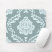 Rokoko-Damask großes Muster Entengründe+Türkis Mousepad (Mit Mouse)