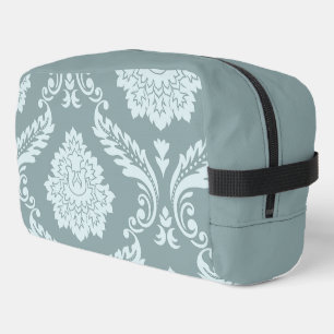 Rokoko-Damask-Kunst I Entengrüne + Türkis Waschbeutel